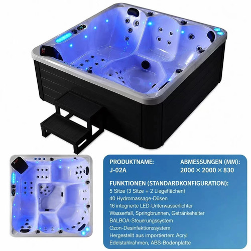 Outdoor whirlpool mit heizung - outdoor,