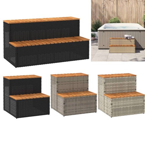 Whirlpooltreppe poly rattan - whirlpooltreppe,